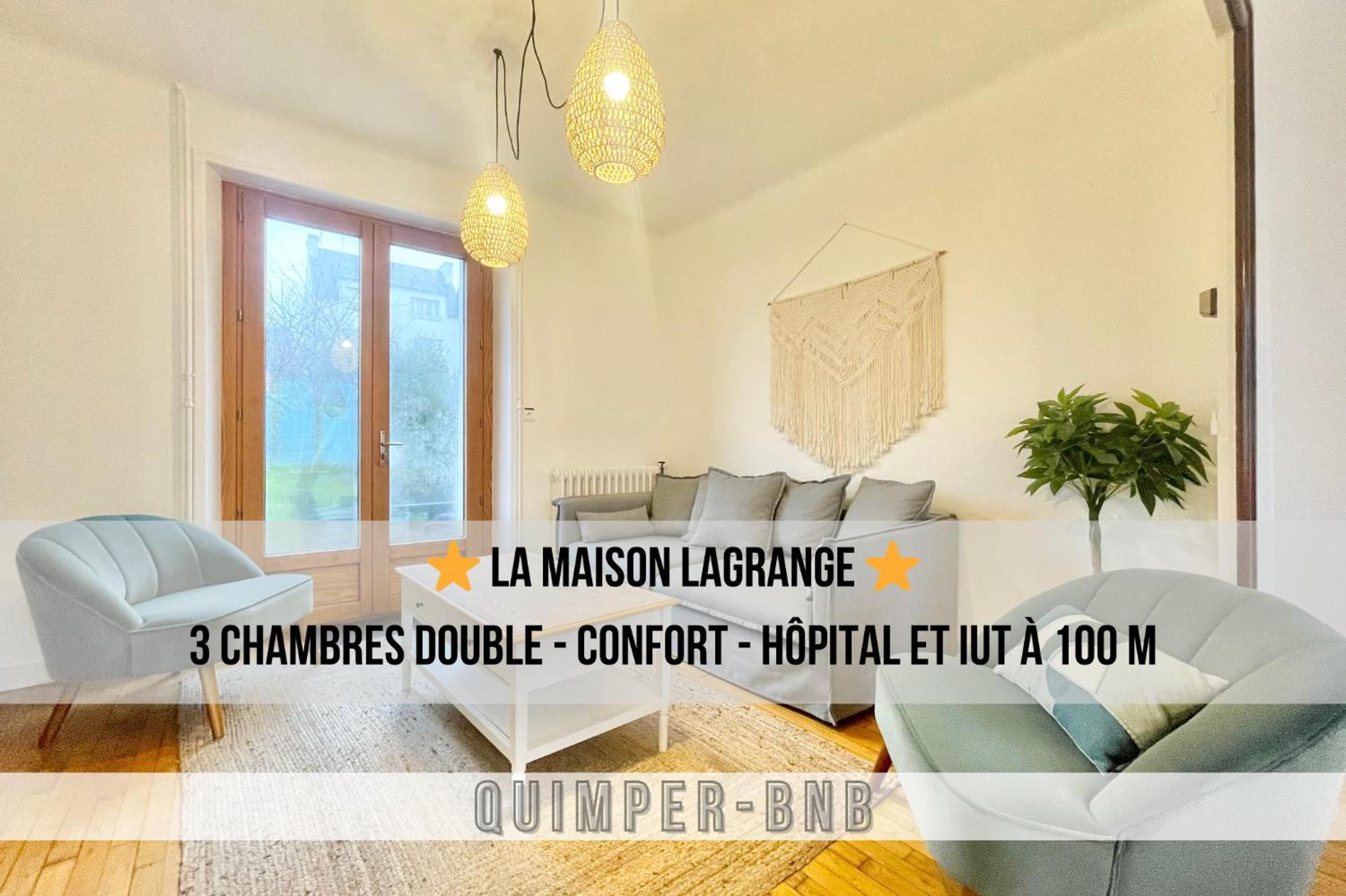 Maison Lagrange - 4 Chambres Quartier Iut Hopital Quimper Exteriör bild