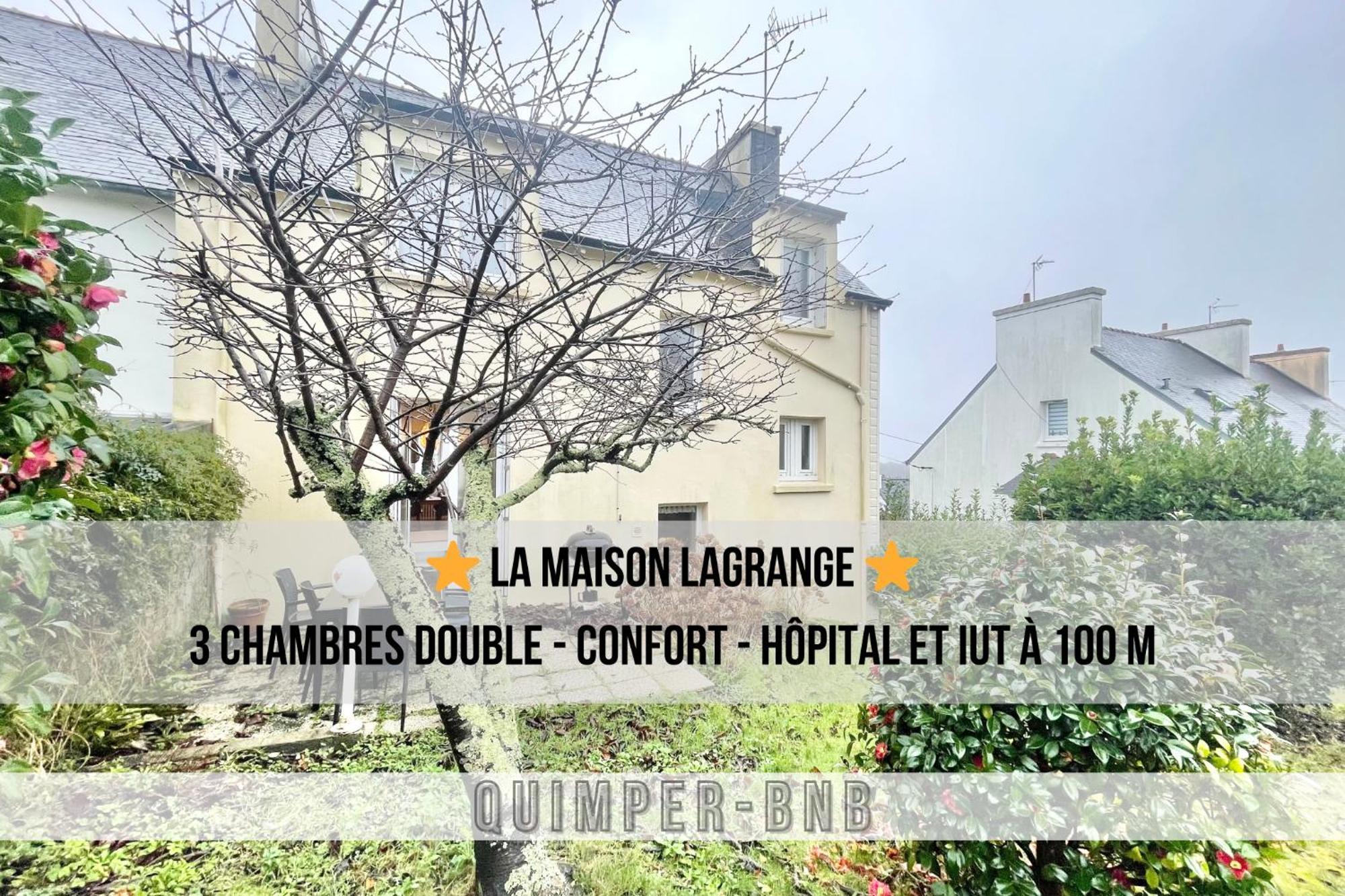 Maison Lagrange - 4 Chambres Quartier Iut Hopital Quimper Exteriör bild